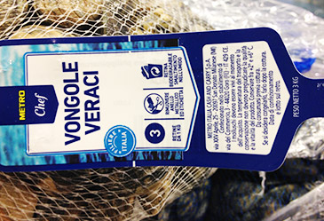 Verpackung für Muscheln (Foto)