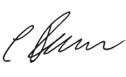 Unterschrift Christian Baier (Handschrift)