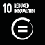 SDG goal 10: Reduced Inequalities (Icon)