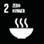 SDG goal 2: Zero Hunger (Icon)