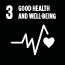 SDG goal 3: Good Health and Well-Being (Icon)