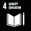 SDG goal 4: Quality Education (Icon)