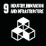 SDG goal 9: Industry, Innovation and Infrastructure (Icon)