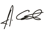 Unterschrift Andrea Euenheim (Handschrift)