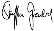 Unterschrift Steffen Greubel (Handschrift)