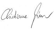 Unterschrift Christiane Giesen (Handschrift)