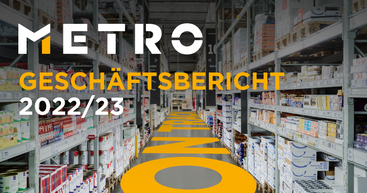 Dividende und Dividendenpolitik METRO Geschäftsbericht 2022/23