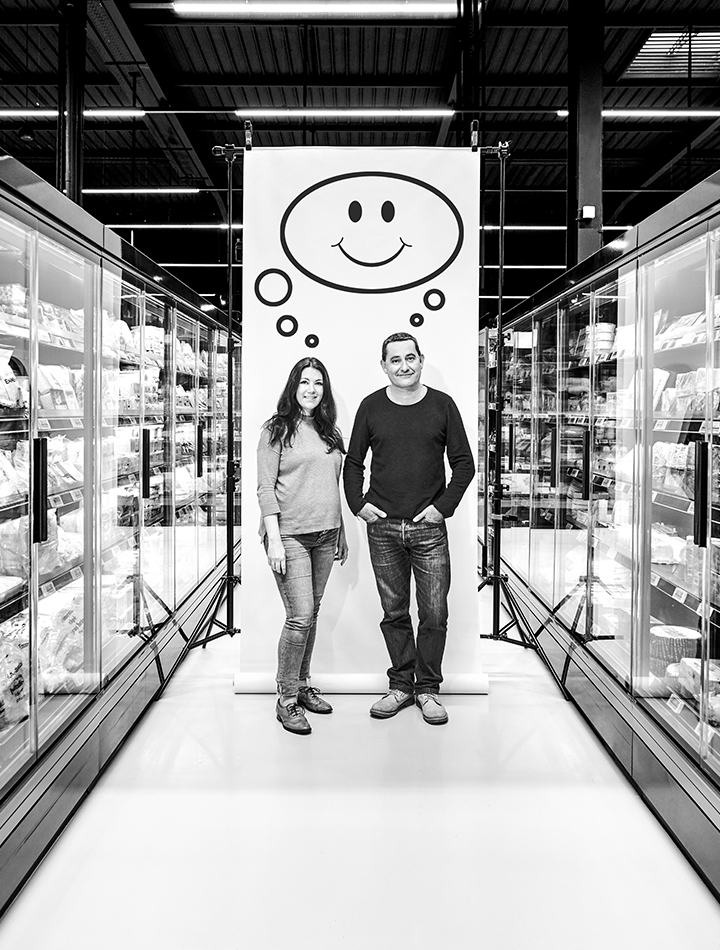 Isabel Rudolf-Staubach und Franck Subileau Entwickler des Compact Store in Alès (Foto)